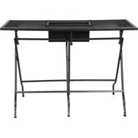 Clayre & Eef Bartafel 142x62x101 cm Zwart Ijzer Rechthoek Barmeubel - thumbnail