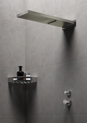 Opbouw Hoofddouche Hotbath Archie Wandmodel met cascade RVS