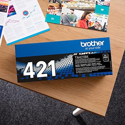 Brother toner, 3.000 pagina&apos;s, OEM TN-421BK, zwart