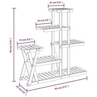 VidaXL Plantenstandaard 95x25x96 cm massief vurenhout - thumbnail