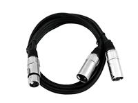 OMNITRONIC Adapter Cable XLR(F)/2xXLR(M) 0.5m bk - thumbnail