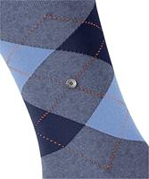 Burlington King Hoge Heren Sokken - Biologisch katoenen mannen kousen met ruit print - thumbnail