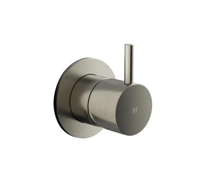 Inbouw Stopkraan Hotbath Cobber 1-hendel Geborsteld Nikkel (Warm)