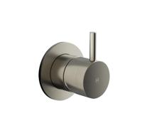 Inbouw Stopkraan Hotbath Cobber 1-hendel Geborsteld Nikkel (Warm) - thumbnail