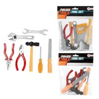 Toi-Toys Power tools gereedschapset in zak, 7dlg. - thumbnail