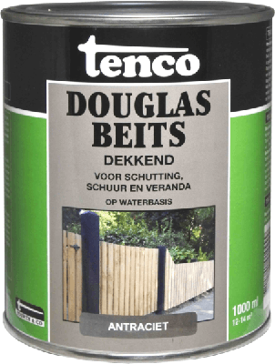 Douglas beits dekkend zwart 1l verf/beits Tenco - Tenco Douglas beits dekkend zwart 1l verf/beits Tenco - Tenco