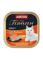 ANIMONDA Vom Feinsten Adult Chicken, beef and carrots - nat kattenvoer - 100g - thumbnail