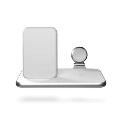 ZENS Aluminium Series 4 in 1 Stand Wireless Charger + Watch ZEDC15W/00 Inductie lader Uitgangen Qi-standaard, USB Wit ZENS Aluminium Series 4 in 1 Stand Wireless Charger + Watch ZEDC15W/00 Inductie lader Uitgangen Qi-standaard, USB Wit