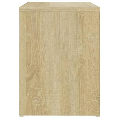 VidaXL Nachtkastje 40x30x40 cm bewerkt hout sonoma eikenkleurig