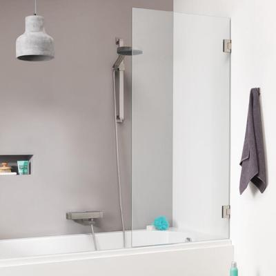 Badwand by Sealskin &apos;I AM&apos; 75x160 cm Chroom/Zilver 1 deel Helder Antikalk glas