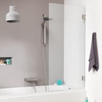 Badwand by Sealskin &apos;I AM&apos; 75x160 cm Chroom/Zilver 1 deel Helder Antikalk glas - thumbnail