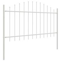 Tuinhek 2 pcs Wit 170 x 140 cm Gepoedercoat staal - thumbnail