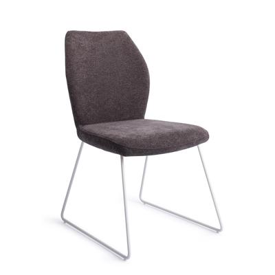 Jesper Home Eetkamerstoel 'Ikata' Slide White, kleur Almost Black