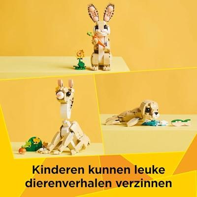 LEGO Creator 31162 3-in-1 Het schattige konijntje - Bouwset voor meisjes vanaf 8 jaar - thumbnail