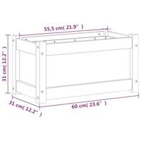 VidaXL Plantenbak 60x31x31 cm geïmpregneerd grenenhout - thumbnail