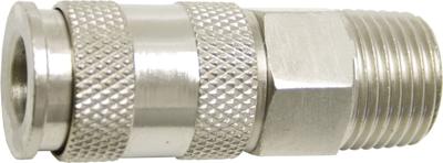 Euroline luchtkoppeling - ventielsteekkoppeling - snelkoppeling met buitendraad - 1/2