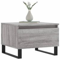 Salontafels 2 st 50x46x35 cm bewerkt hout grijs sonoma eiken - thumbnail
