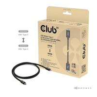 Club3D USB4 Gen 4x2 80Gbps 240W USB Type-C 1.2m USB-IF gecertificeerd - thumbnail
