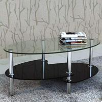 VidaXL Salontafel met exclusief ontwerp zwart - thumbnail