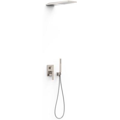 Regendoucheset Inbouw Tres Slim Exclusive Met Wanddouche en Handdoucheset met Staafhanddouche RVS