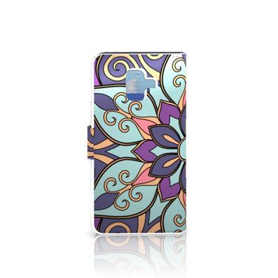 Samsung Galaxy A6 2018 Hoesje Purple Flower Samsung Galaxy A6 2018 Hoesje Purple Flower