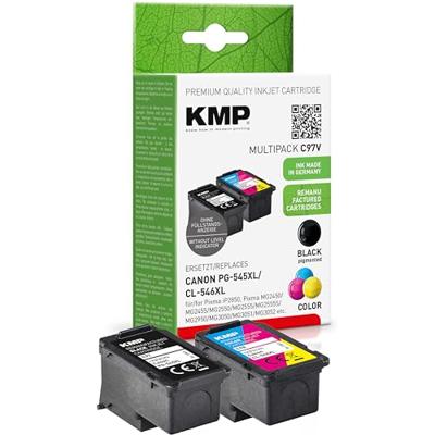 KMP Inktcartridge vervangt Canon PG-545XL, CL-546XL Compatibel Combipack Zwart, Cyaan, Magenta, Geel C97V 1562,4005