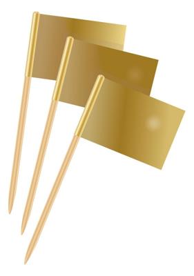 Cocktailprikkers Goud 50 Jaar Huwelijk