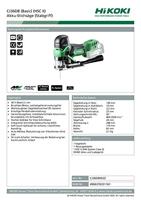 Hikoki CJ36DBW2Z | 36V | Li-Ion | Accu decoupeerzaag | body | koolborstelloos in HSC III - CJ36DBW2Z - thumbnail