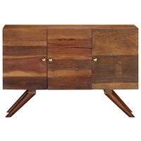 Dressoir 110x30x75 cm massief gerecycled hout bruin - thumbnail