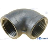 GS30543 - 90 graden F-F RVS-bocht 1" - thumbnail