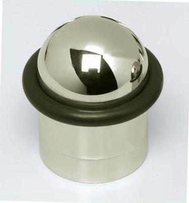 Deurstop met ring nikkel