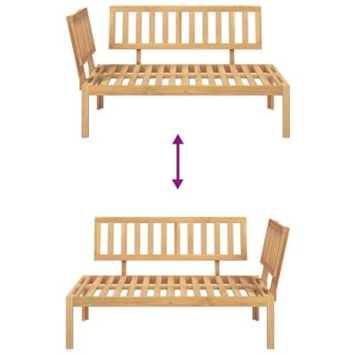 Tuinhoekbank pallet massief acaciahout