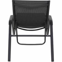 Siena Garden Tesoro M29537 Ligstoel Aluminium, Kunststof Antraciet (mat), Zwart, Zilver - thumbnail