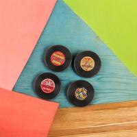 Koelkastmagneten LP 4,2x4,2cm set van 4 - thumbnail