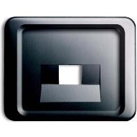 Busch-Jaeger 2CKA001753A8410 UAE-, IAE-, ISDN-contactdoos Afdekking Platina 1 stuk(s) - thumbnail