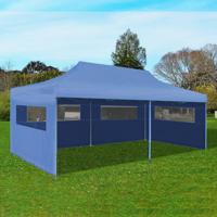 Partytent pop-up inklapbaar 3x6 m blauw - thumbnail