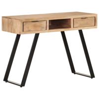 Bureau met natuurlijke randen 107x45x79 cm massief acaciahout - thumbnail