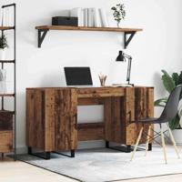 Bureau met plank Oud hout 140 x 50 x 75 cm Bewerkt hout - thumbnail