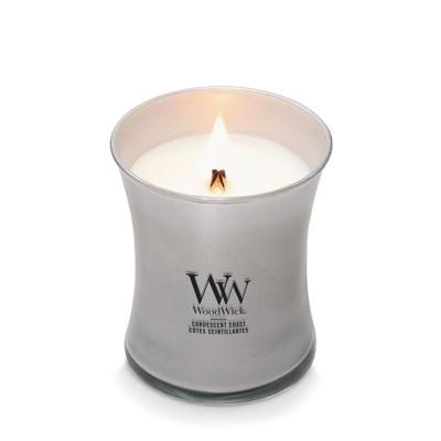 WoodWick medium candle limited edition candescent coast silver