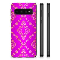 Hoesje TPU Samsung Galaxy S10 Barok Roze - thumbnail