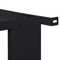 VidaXL Wasmachine pedestal zwart 64 x 55 x 32,5 cm staal - thumbnail