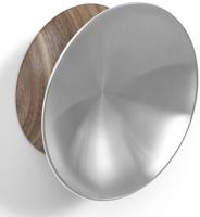 ZACK Kover wandhaak Ø 7,5x3 cm geborsteld RVS - thumbnail