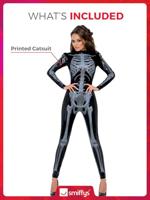 Fever sexy Skeletten catsuit - thumbnail