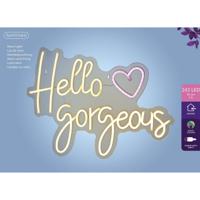 Ledbord lumineo indoor usb neon hello gorgeous - thumbnail