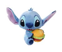 Disney Stitch knuffel met hamburger pluche - 25 cm - thumbnail