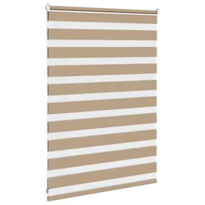Zebra Blind 105x100 cm stofbreedte 100,9 cm polyester zandbruin Zebra Blind 105x100 cm stofbreedte 100,9 cm polyester zandbruin