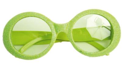 Bril disco neon groen