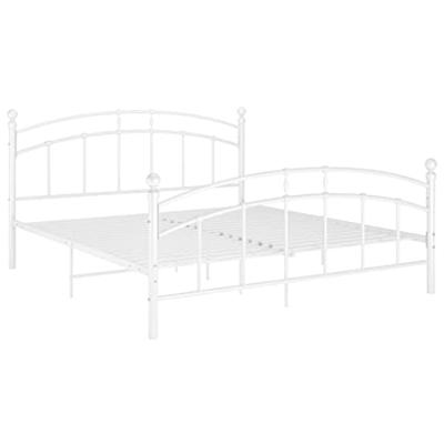 Bedframe metaal wit 140x200 cm - thumbnail