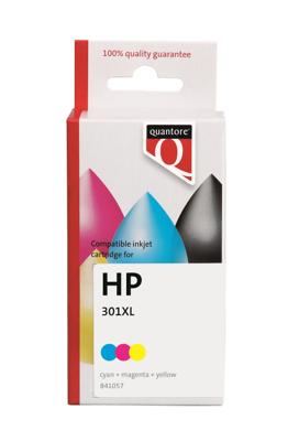 Inktcartridge quantore hp 301xl ch564ee hc kleur | 12 stuks