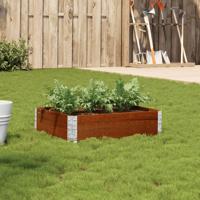 VidaXL Plantenbak 80x60 cm massief grenenhout bruin - thumbnail